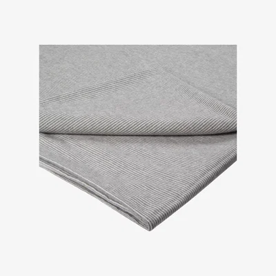 John Lewis Croft Collection Euan Brushed Cotton Flat Sheet, Slate
