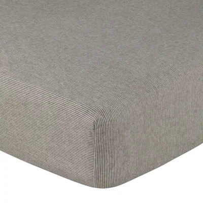 John Lewis Croft Collection Euan Stripe Brushed Cotton Fitted Sheet