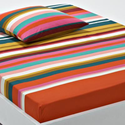 La Redoute Paraiso Striped Cotton Fitted Sheet