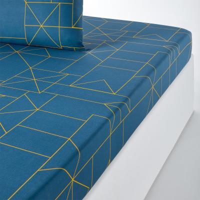 La Redoute Dwight Geometric Cotton Fitted Sheet