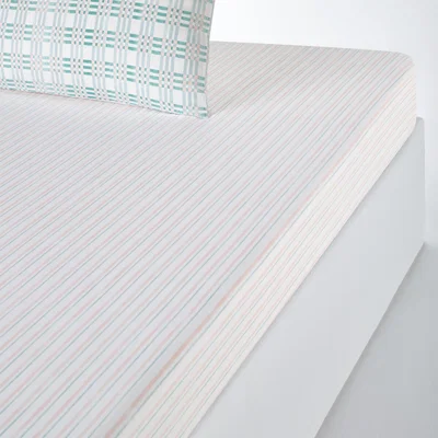 La Redoute Greenery Cotton Fitted Sheet
