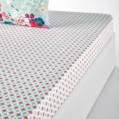 La Redoute Miss Shanghai Fitted Sheet in Printed Cotton