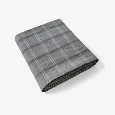La Redoute Kenka Checked Linen Flat Sheet