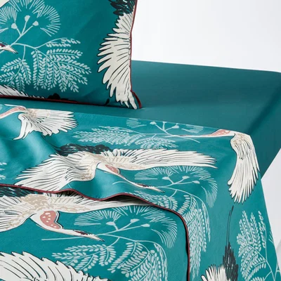 La Redoute Grues Printed Flat Sheet
