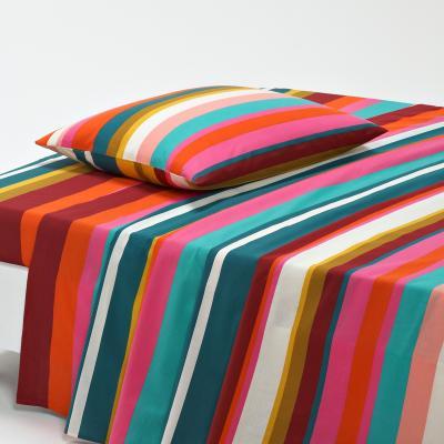 La Redoute Paraisio Striped Cotton Flat Sheet
