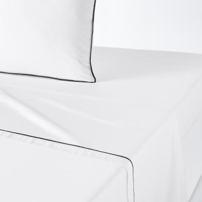 La Redoute Pavone Washed Cotton Satin Flat Sheet
