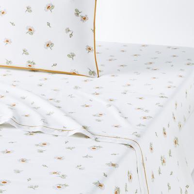 La Redoute Paquita Floral Washed Cotton Flat Sheet