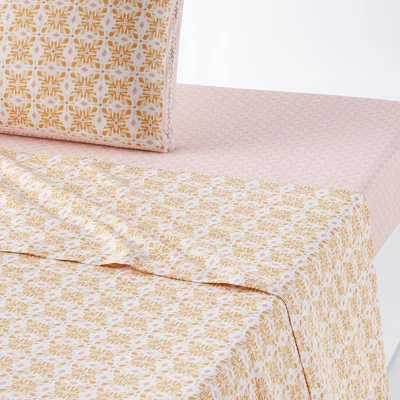 La Redoute Gardenia Flat Sheet in Pure Cotton