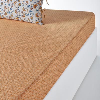 La Redoute Indian Flower Washed Cotton Fitted Sheet
