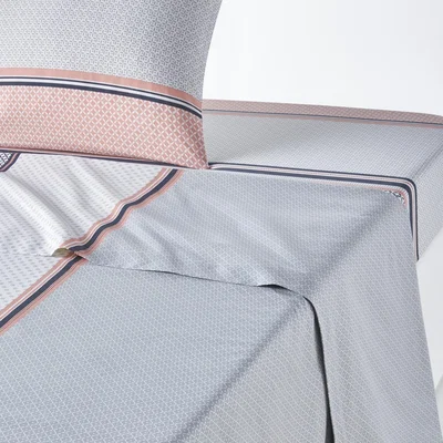 La Redoute Nayma Geometric Cotton Flat Sheet