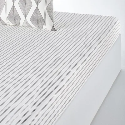 La Redoute Assane Washed Cotton Fitted Sheet