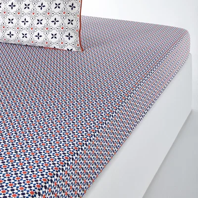 La Redoute Zehia Printed Cotton Percale Fitted Sheet
