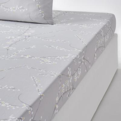 La Redoute Natsumi Floral Cotton Satin Fitted Sheet