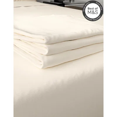 Marks & Spencer M&S  Comfortably Cool Tencel™ Rich Flat Sheet - SGL - Dark Aqua, Dark Aqua,Dusty Pink,Light Grey,Taupe,Powder Blue,Navy,Cream,White,Light Mauve,Dark Grey