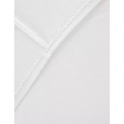 Marks & Spencer M&S Jersey Deep Fitted Sheet - 6FT - White, White,Grey Marl,Pink,Natural,Mid Blue