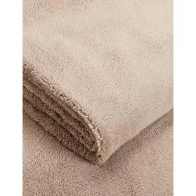 Marks & Spencer M&S Teddy Fleece Deep Fitted Sheet - DBL - Neutral, Blush,Grey,Charcoal,Neutral