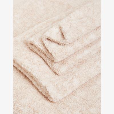 Marks & Spencer M&S Teddy Fleece Marl Bedding Set - SGL - Neutral, Grey,Neutral