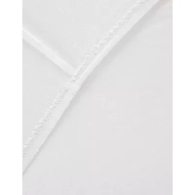 Marks & Spencer M&S Jersey Deep Fitted Sheet - 5FT - White, White,Grey Marl,Pink,Natural,Mid Blue