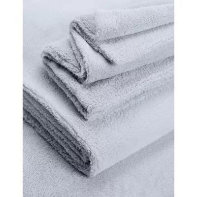 Marks & Spencer M&S Teddy Fleece Bedding Set - 6FT - Grey, Blush,Grey,Charcoal,Neutral