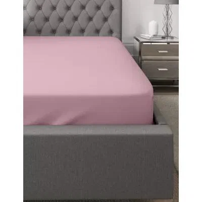 Marks & Spencer M&S Egyptian Cotton 230 Thread Count Deep Fitted Sheet - 5FT - Sugar Plum, Sugar Plum,Mink,Cream,Silver Grey,Midnight Navy,Ivory,White