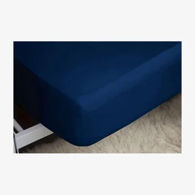 Downtown Belledorm 200 Count Fitted Sheet - Navy