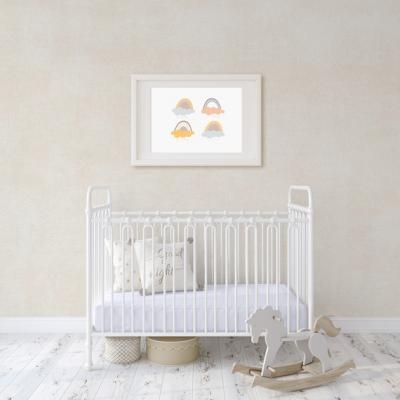 The Range Flannel Fleece Baby Fitted Cot Crib Bed Sheets 2 Pack - White / Small Single