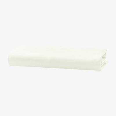 The Range Silky Satin Fitted Bed Sheet Twin - Ecru