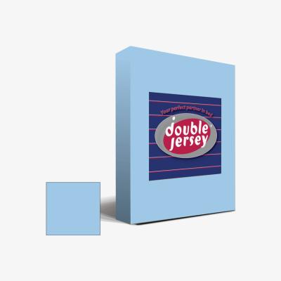The Range Double Jersey Fitted Bedsheet Sky Blue  - Sky Blue / Twin