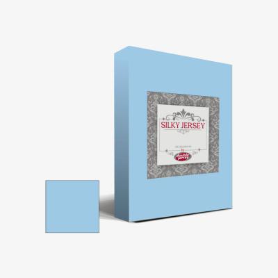The Range Silky Jersey Fitted Bedsheet Sky Blue  - Sky Blue / Twin