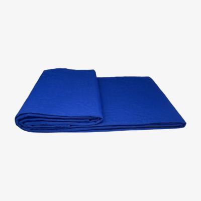 The Range Ultrasonic Plain Bedspread Throw - Blue