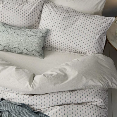 The Rug Seller Edie Arrow Fitted Sheet By Murmur in Lough Green