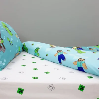Dunelm Minecraft Grids Fitted Sheet