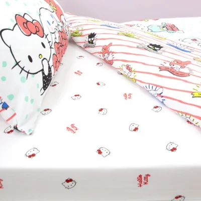 Dunelm Hello Kitty Sleepover Fitted Sheet