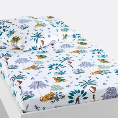 La Redoute Little Jungle Organic Cotton Fitted Sheet