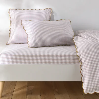 La Redoute Lilou Cotton Fitted Sheet For Mattress Height 25cm