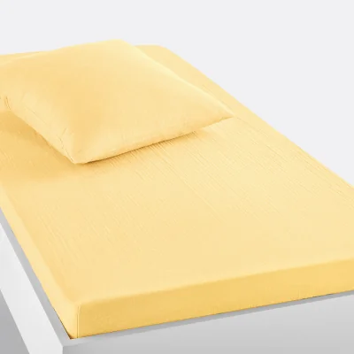 La Redoute Kumla Children's Plain Cotton Muslin Fitted Sheet