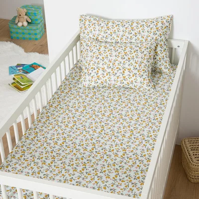 La Redoute Pear Baby's Fitted Sheet in 20% Recycled Cotton
