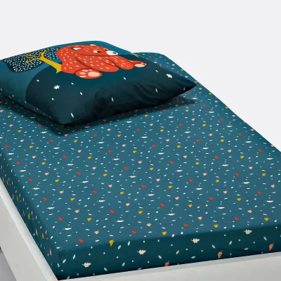 La Redoute Orsi Animal Cotton Fitted Sheet