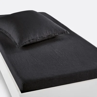 La Redoute Linot 30cm High Washed Linen Child's Fitted Sheet