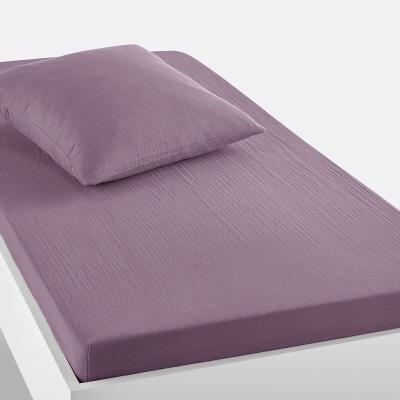 La Redoute Kumla Children's Plain 100% Cotton Muslin Fitted Sheet