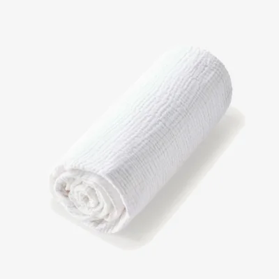 La Redoute Cuddly Organic Cotton Muslin 200 Thread Count Fitted Sheet