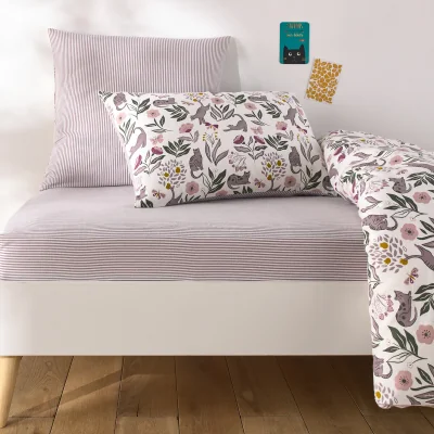 La Redoute Elona Child's Brushed Cotton Fitted Sheet For Mattress Height 25cm