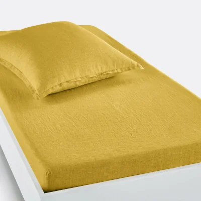 La Redoute Linot 30cm High Washed Linen Child's Fitted Sheet