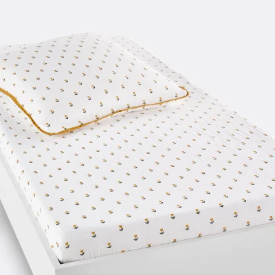 La Redoute Tulipe Cotton Muslin Fitted Sheet