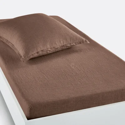 La Redoute Linot 30cm High Washed Linen Child's Fitted Sheet