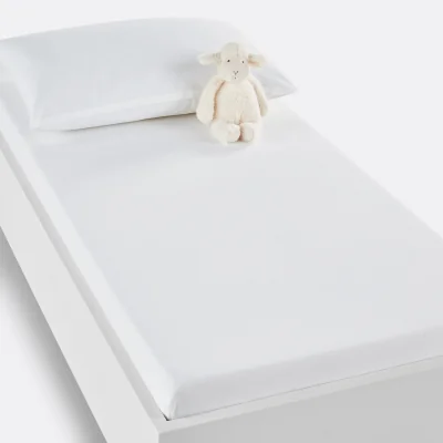 La Redoute Scenario Cot Fitted Sheet in Plain Cotton