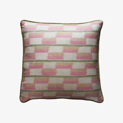Andrew Martin Positano Parasol, Sustainable Feather, Cushion - Andrew Martin Cotton Blend Geometric