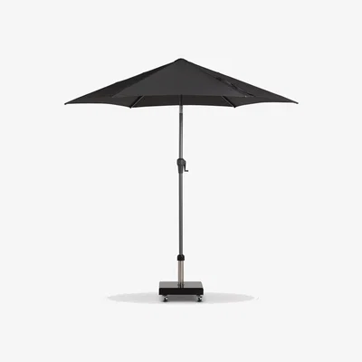 Barker and Stonehouse 2.5m Parasol & Base Set, Grey | Barker & Stonehouse