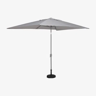Barker and Stonehouse Rectangular Parasol with Base, Grey | Barker & Stonehouse