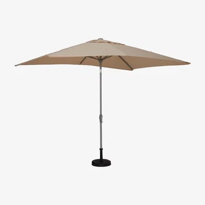 Barker and Stonehouse 3x2m Rectangular Parasol & Base, Neutral | Barker & Stonehouse